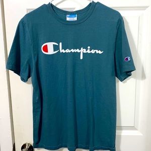 Teal Champion Graphic T Shirt